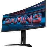 GIGABYTE MO34WQC2, Gaming-Monitor 86.8 cm (34 Zoll), schwarz, WQHD, QD-OLED, Curved, USB-C, 240Hz Panel