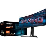 GIGABYTE MO34WQC2, Gaming-Monitor 86.8 cm (34 Zoll), schwarz, WQHD, QD-OLED, Curved, USB-C, 240Hz Panel