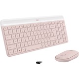 Logitech MK470 Slim Combo, Desktop-Set rosa, DE-Layout, Scherenmechanik