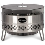 Petromax Grillplatte für Feuertonne Tyropit und Pyron 6mm Stahl, Ø 57cm