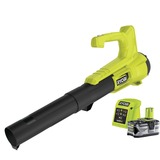 Ryobi ONE+ Akku-Laubgebläse RY18BLA-140, 18Volt, Laubbläser grün/schwarz, Li-Ionen Akku 4,0Ah