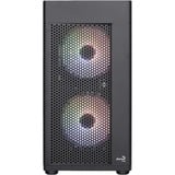 Aerocool Hexform G-BK-V2 , Tower-Gehäuse schwarz, Tempered Glass