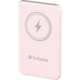 Verbatim Wireless Powerbank Charge 'n' Go 5.000mAh rosa, Qi, PD 3.0, Quick Charge 3.0