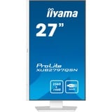 iiyama ProLite XUB2797QSN-W1, LED-Monitor 68.5 cm (27 Zoll), weiß (matt), WQHD, IPS, Adaptive Sync, USB-C Dock, RJ 45, 100Hz Panel