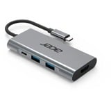 Acer 7-in-1 Mini Dock, Dockingstation silber, HDMI, USB-A, USB-C