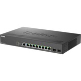 D-Link DMS-1250-10SP/E, Switch schwarz, 240W PoE Budget