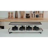 Severin Raclette RG 2375, mit Wende-Grillplatte schwarz/edelstahl, 1.700 Watt