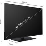 JVC LT-43VUQ3455, QLED-Fernseher 108 cm (43 Zoll), schwarz, UltraHD/4K, Tripple Tuner, Smart TV, TiVo Betriebssystem