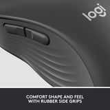 Logitech Signature M650 L Wireless, Maus graphit, Größe L, Chromebook zertifiziert