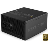 NZXT C1200 Gold ATX 3.1, PC-Netzteil schwarz, 1x 16-Pin Grafikkarten Stecker, 6x PCIe, Kabel-Management, 1200 Watt