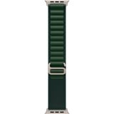 Apple 49 mm Alpine Loop, Uhrenarmband dunkelgrün/titan, Größe S