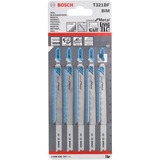 Bosch Stichsägeblatt T 321 BF Speed for Metal, 132mm 5 Stück