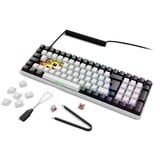 Sharkoon SKILLER SGK50 S2, Gaming-Tastatur weiß, DE-Layout, Gateron Red