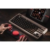 8BitDo Retro Mechanical Keyboard (C64 Edition), Gaming-Tastatur beige/schwarz, Kailh Box White V2