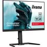 iiyama G-Master GB2770QSU-B6 Red Eagle, Gaming-Monitor 68.6 cm (27 Zoll), schwarz (matt), WQHD, Fast IPS, Ergonomischer, höhenverstellbarer Standfuß, 180Hz Panel