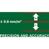 Bosch Kreuzlinienlaser Quigo, mit Klemme grün/schwarz, rote Laserlinien, Reichweite 10 Meter