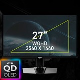 MSI MAG 271QPXDE QD-OLED E2, Gaming-Monitor 67.3 cm (26.5 Zoll), schwarz, WQHD, Adaptive-Sync, USB-C, 240Hz Panel