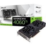 PNY GeForce RTX 4060 Ti VERTO, Grafikkarte DLSS 3, 3x DisplayPort, 1x HDMI 2.1