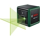 Bosch Kreuzlinienlaser Quigo Green, mit Stativ grün/schwarz, grüne Laserlinien, Reichweite 10 Meter