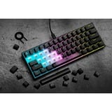 Corsair K65 RGB MINI, Gaming-Tastatur schwarz, DE-Layout, Cherry MX RGB Speed Silver