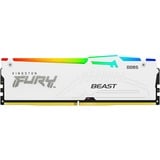 Kingston FURY DIMM 16 GB DDR5-6000, Arbeitsspeicher weiß, KF560C36BWE2-16, Beast RGB, AMD EXPO