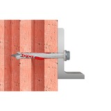 fischer Langschaftdübel DuoXpand 10x100 FUS R hellgrau/rot, 50 Stück