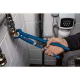 Bosch Sanitär-Eckrohrzange 45° Professional 420mm, S-Maul, Rohr- / Wasserpumpen-Zange blau, Greifbackenposition 45°