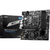 MSI PRO B760M-P, Mainboard schwarz