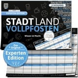 Denkriesen Stadt Land Vollpfosten - Experten Edition, Partyspiel A4-Spielblock