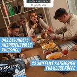 Denkriesen Stadt Land Vollpfosten - Experten Edition, Partyspiel A4-Spielblock