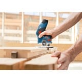 Bosch Akku-Kantenfräse GKF 12V-8 Professional, 12Volt, Oberfräse blau/schwarz, 2x Li-Ionen Akku 3,0Ah