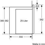 Bosch BFL524MB0 Serie 6, Mikrowelle schwarz