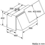 Bosch DEM63AC00 Serie 2, Dunstabzugshaube silber