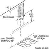Bosch DWB66DM50 Serie 4, Dunstabzugshaube edelstahl