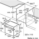 Bosch HBA578BB0 Serie 6, Backofen schwarz