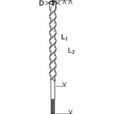 Bosch Hammerbohrer SDS-max-7, Ø 20mm Arbeitslänge 1.200mm