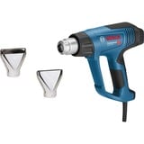 Bosch Heißluftgebläse GHG 23-66 Professional + 2-teilges Zubehör blau/schwarz, 2.300 Watt, Koffer