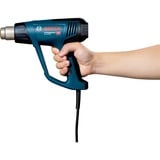 Bosch Heißluftgebläse GHG 23-66 Professional + 2-teilges Zubehör blau/schwarz, 2.300 Watt, Koffer