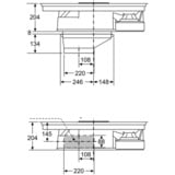 Bosch PKM845F11E Serie 6, Autarkes Kochfeld schwarz/edelstahl, mit integriertem Dunstabzug