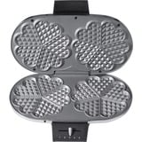 Cloer Doppel-Waffeleisen 1329 silber/schwarz, 1.200 Watt