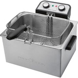 ProfiCook Doppelfritteuse PC-FR 1038 edelstahl, 3.000 Watt, Ölbehälter 5 Liter