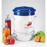 Rommelsbacher Dampf-Entsafter EE 1505 weiß/blau, 1.500 Watt, Saftbehälter 4 Liter