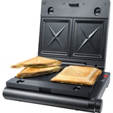 Steba Multi-Snack-Maker 3in1 SG 55, Sandwichmaker schwarz, 1.100 Watt, mit 3 Platten-Sets