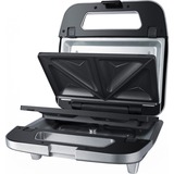 Steba Multi-Snack-Maker 3in1 SG 65, Sandwichmaker silber/grau, 750 Watt, mit 3 Platten-Sets