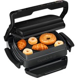 Tefal OptiGrill+ Snacking & Baking GC7148, Kontaktgrill schwarz, 2.000 Watt, mit Backschale