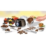 Unold Chocolatier 48667, Fondue braun/silber, 25 Watt, Topf 0,25 Liter