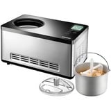 Unold Eismaschine Gusto edelstahl/schwarz, für 2.000ml Eiscreme, 180 Watt Kompressor