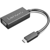 Lenovo USB Adapter, USB-C Stecker > VGA Buchse schwarz, 22cm