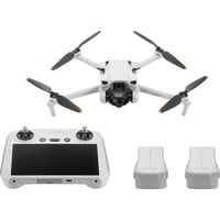 DJI Mini 3 Fly More Combo, Drohne hellgrau, Motorisierte 3-Achsen-Stabilisierung