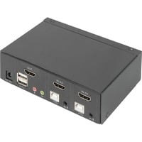 4016032467175 - DS-12870 2+1 Port KVM-Umschalter HDMI Fernbedienung Tastatur 3840 x 2160 Pixel